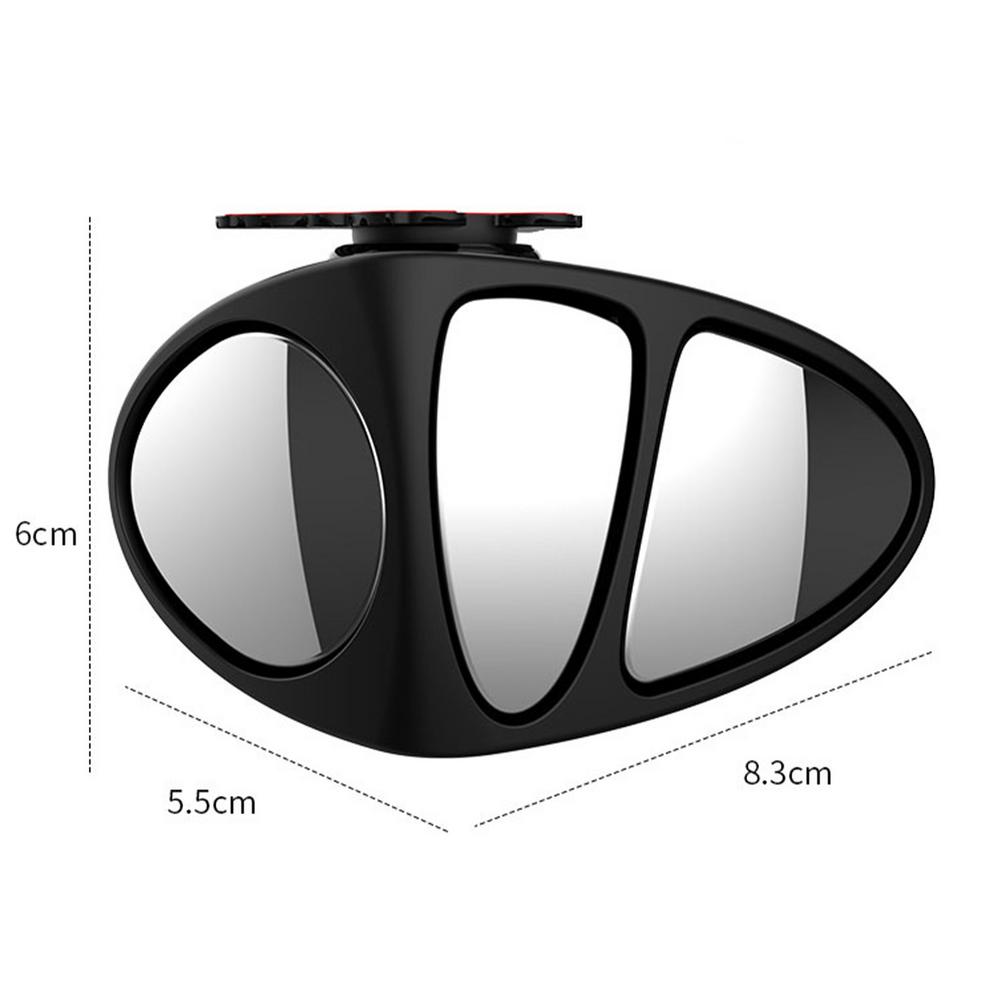 3 In 1 Car Blind Spot Mirror Wide Angle Mirror 360 Rotation Adjustable Convex Rear View Mirror View Front Wheel Auto Car