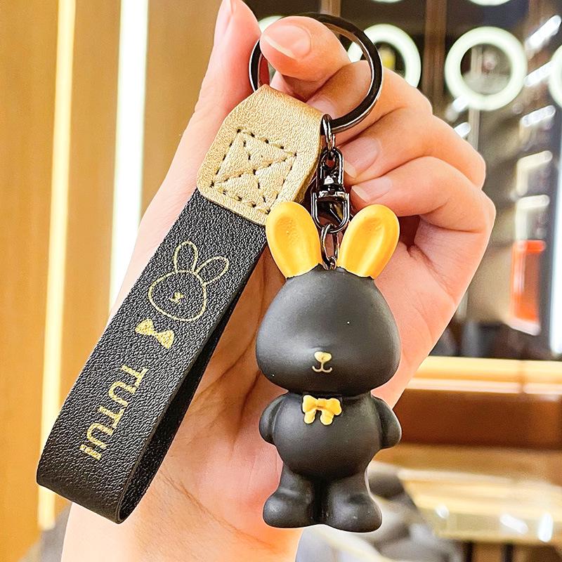 

Брелок-бабочка из смолы в виде кролика - милый кулон в виде белого кролика, украшение на сумку для пары, креативные подарочные украшения Single OPP Bag Packaging