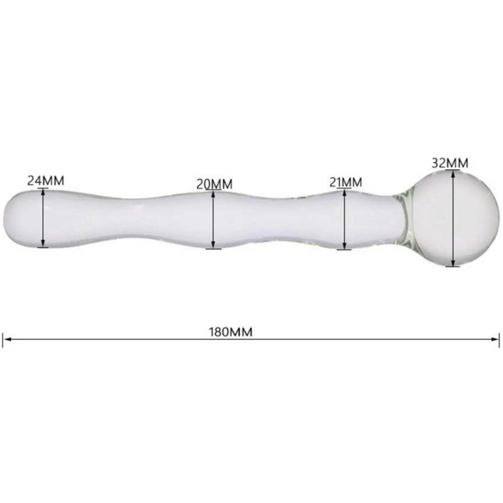 Ball Beads Shape Clear Glass Crystal Quantity Wand Plug