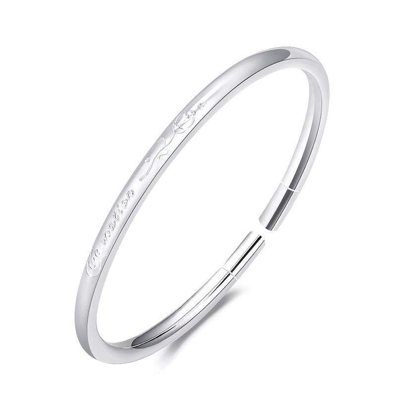 2023 New 925 Sterling Silver High Quality Simplicity Bead Romance Bracelet Chain For Woman Engagement Party Wedding Jewelry