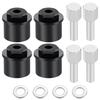 TRZX 4pcs Aluminum Alloy RC Hex Combiner Wider Front Wheel Hub Adapter +15mm Upgrade Parts for 1/10 Tamiya Clawbuster 4x4x4 RC Car