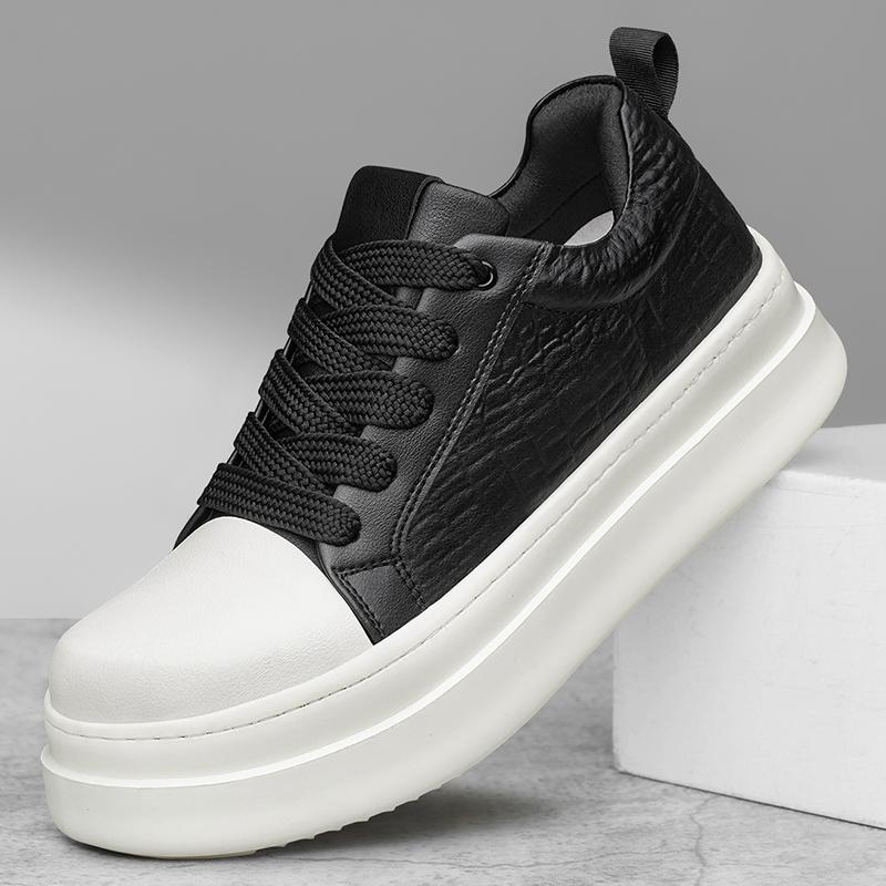 Genuine Leather Men Casual Shoes Classic Comfy Man Sneakers Fashion Vulcanize Shoe Leisure Male Walking Shoe Skateboard Footwear