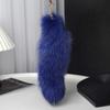 Plush Faux Hair Foxes Tail Keychain Elegant Keyrings Charm with Foxes Tail Pendant Fashionable Keychain Decorations