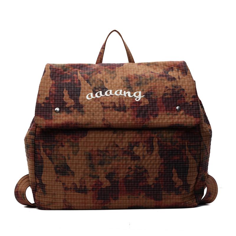 

2025 Fashion Casual New Camouflage Cloth Square Backpacks Large Capacity High Quality Super Cool Hot Trendy Backpacks for Women коричневый
