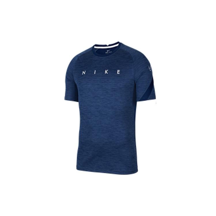 Nike Dri-Fit Academy Alphabet Printing Short Sleeve Navy Blue Men s CK5538-492 S