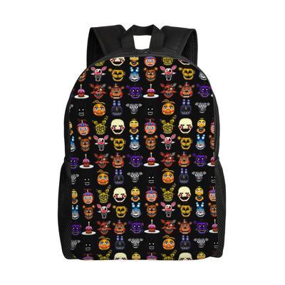 Anime FNAF Cartoon Teenage Backpack Gift Student Business Freddys Game Daypack for Men Women College Canvas Bags