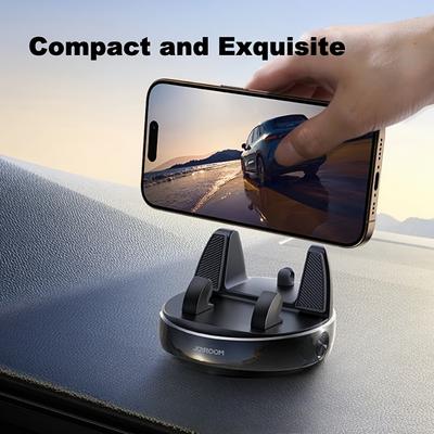 360° Rotating Dashboard Phone Holder Compact No-Slip Adjustable Spring Compatible with Minipads Car Navigation