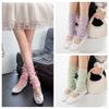 Bow Decor Sock Cuffs Cotton Slouch Socks Soft Fabric Leg Sleeves  Girls