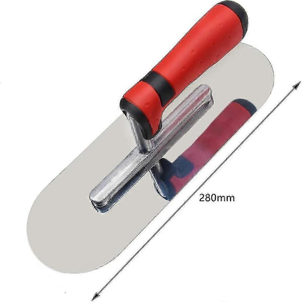 Stainless Steel Trowel Concrete Edger and Groover Tools Set Stucco Cement Finishing Kit Masonry