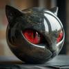 Mini Cat Stone Resin Cat Head Figurine Collectible Healing Stone Marble Texture Cat Stone Keepsake Gift for Cat Lovers Women Men