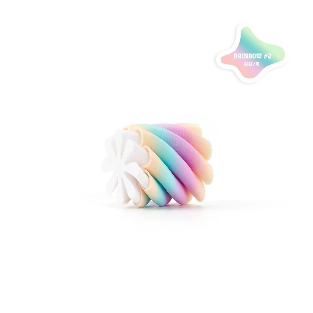 DIY Gift 3D Printing Decompression Spiral Funny Three-dimensional Structure Fingertip Ornament Dual Color Vortex Home Decor