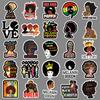50 Inspirational Black Girl Doodle Creative Suitcase Bicycle Scooter Waterproof Car Decoration Stickers