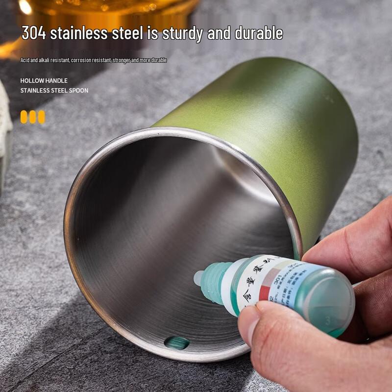 HLY Outdoor Portable Gradient Camping Cup Set