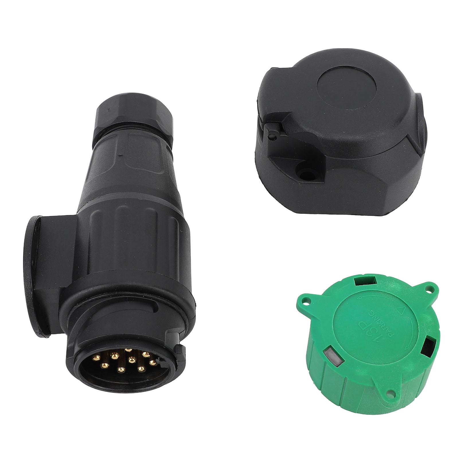 

DC12V 13 Pin Truck Trailer Plug Socket Kit Signal Connector Wiring Harness Mounting Bracket Kits for Car Trailer RV