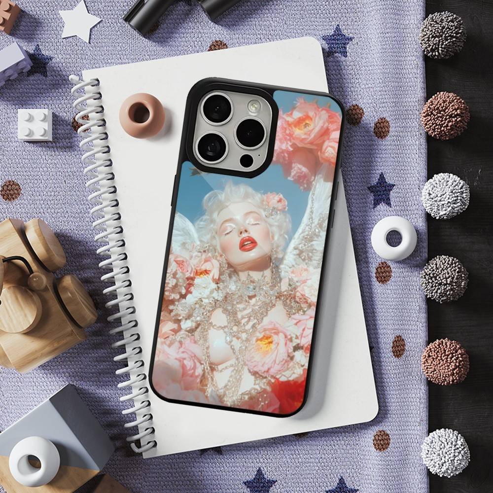 Vintage Art Diamond Phone Case For iPhone 16,15,14,13,12,11,Pro,Max,Plus,Mini,Magsafe,Magnetic Wireless Charging Case