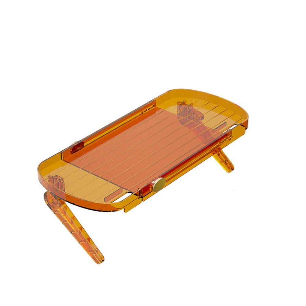 

Пластиковая верхняя полка для хранения экрана телевизора, прозрачная регулируемая полка для хранения маршрутизатора, декоративная нескользящая подставка для медиа-боксов, гостиная оранжевый