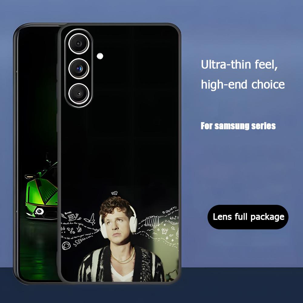 

Charlie Puth Singer Hot Phone Case For Samsung Galaxy S25 S24 S23 S22 S21 S20 Plus Ultra Note20 Soft Black Samsung S23 FE