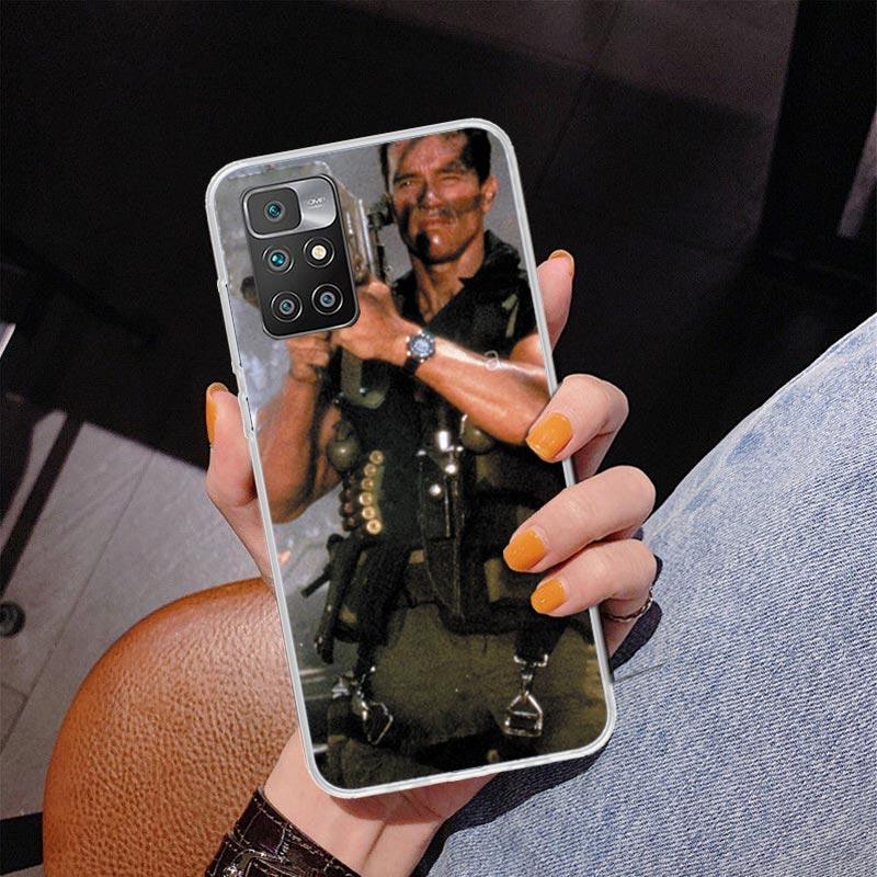 Arnold Schwarzenegger Terminator Phnoe Case for Xiaomi Redmi 12 12C 10 10A 10C 10X 9 9A 9C 9T 8 8A 7 7A 6 6A S2 K20 Pro K40 Uniq