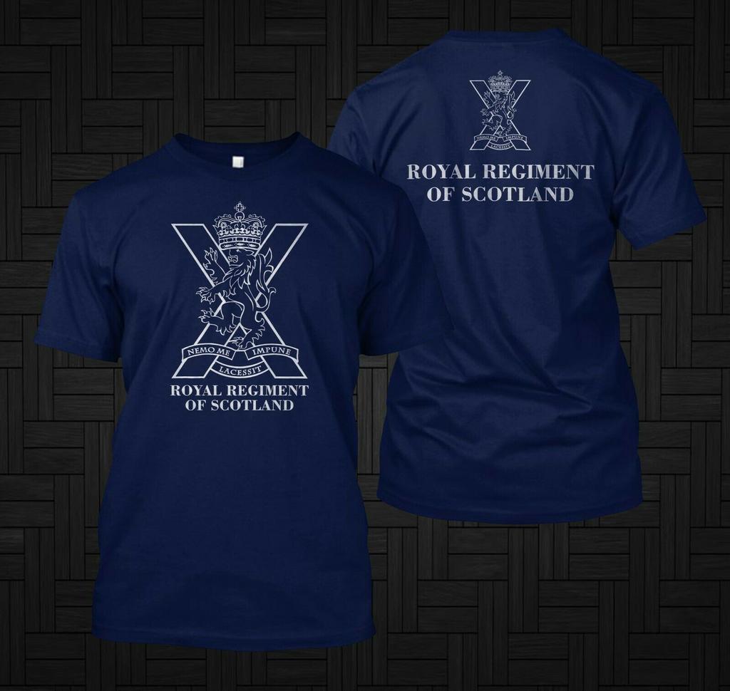 The Royal RegiUnisext of Scotland Scotish British Army Special Force TShirt Short Sleeve Casual Cotton ONeck Summer Tees