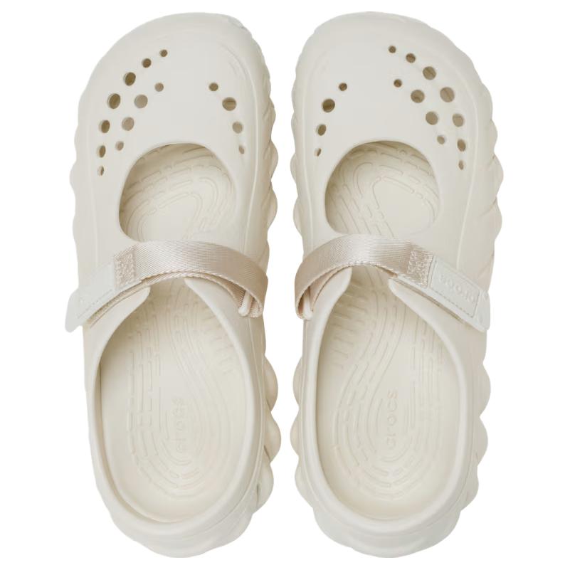 Crocs Echo Mary Jane Clog Comfortable Simple Clogs Unisex Clogs Off-White 211996-2MD
