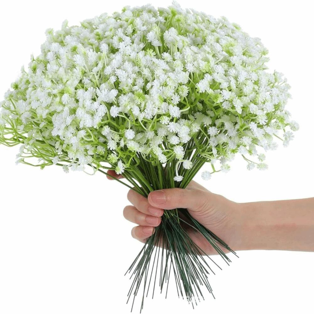30Pcs Real Touch Fake Gypsophila Bouquet 29cm Length Artificial Flowers Bouquets  Party Decoration