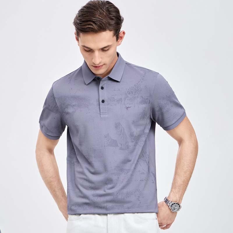 SEPTWOLVES Men's Cool-Feel Short Sleeve Polo Shirt