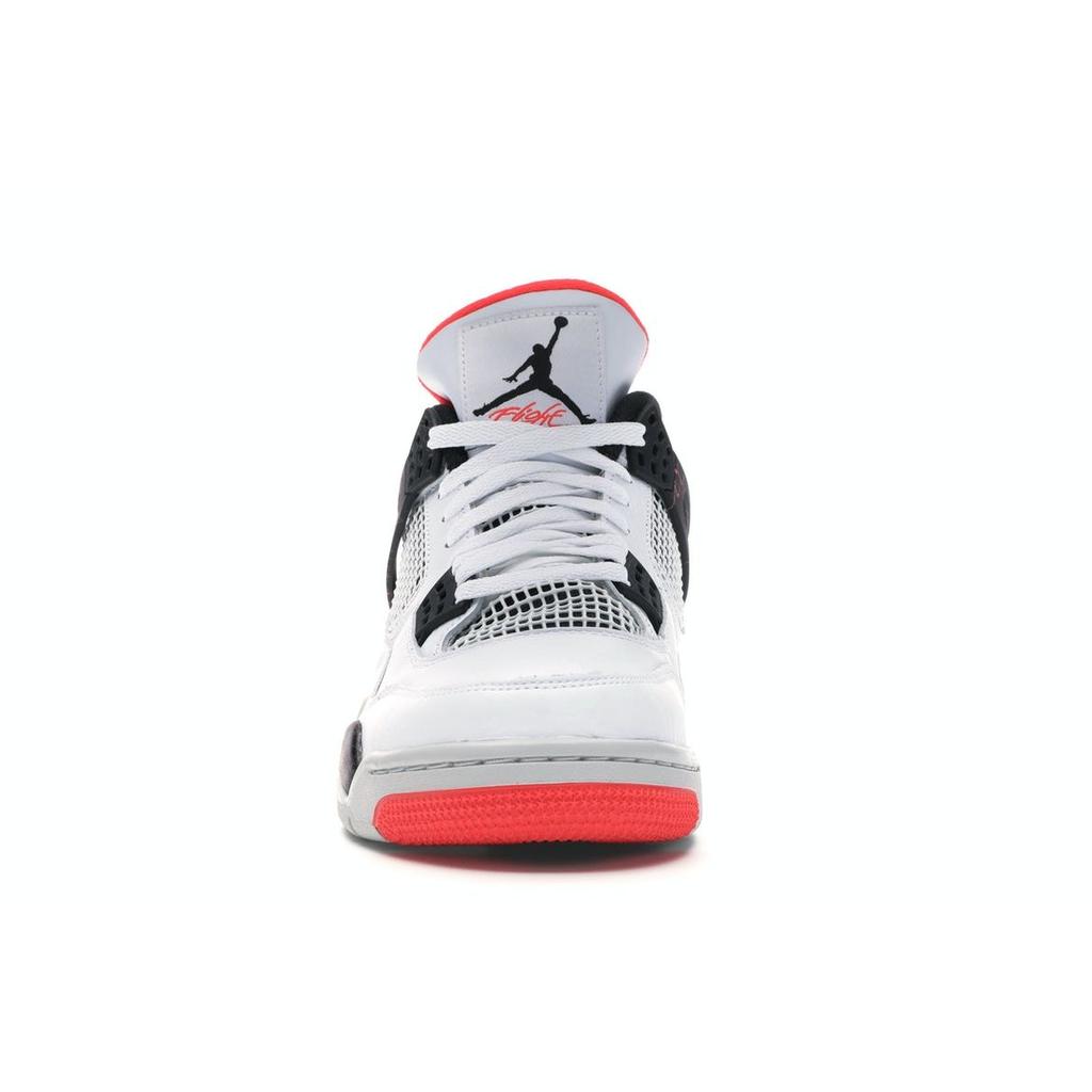 Pánské tenisky Air Jordan 4 Retro Pale Citron Bílá Černá Jasně-karmínová 308497-116