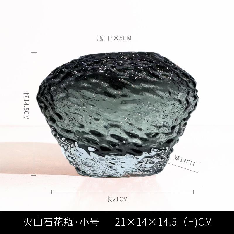 Vaso de Vidro Colorido Espesso Vaso de Flores Laranja Arranjo Floral Acessórios Hidroponia Terrário Acessórios de Decoração para Casa