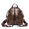 Genuine Leather Backpack for Women Casual Daypack Soft Fashion Shoulders Bag Waterproof Retro Mini Rucksack Girls Ladies