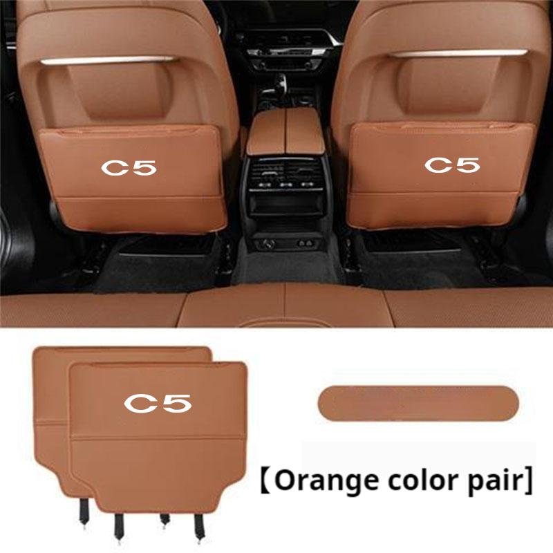 2pcs Car Seat Back Anti Kick Pad Scratch Mat Protective Cover For Citroen C3 C5 Aircross C2 DS 3 Berlingo Celysee Cactus Picasso