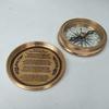 Nautical Brass Compass Handmade Marine Poem Compass Maritime Brass Compass