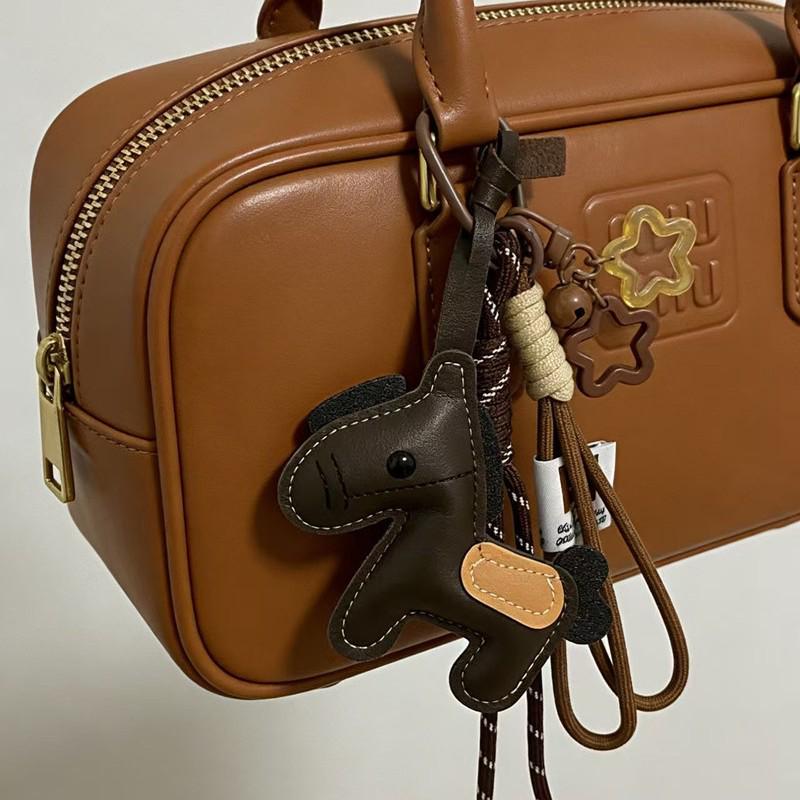 Trendy MIU-Style Horse Bag Charm & Phone Case Accessory - Year of the Horse Car Keychain