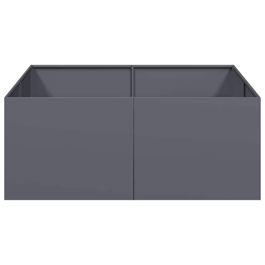 Doniczka Antracyt 100X100X40 Cm Stal