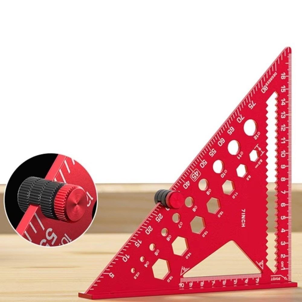 Drill Bit Measuring Multi Angle Ruler Positioning Pin Scribe Marking Rule  Woodworking