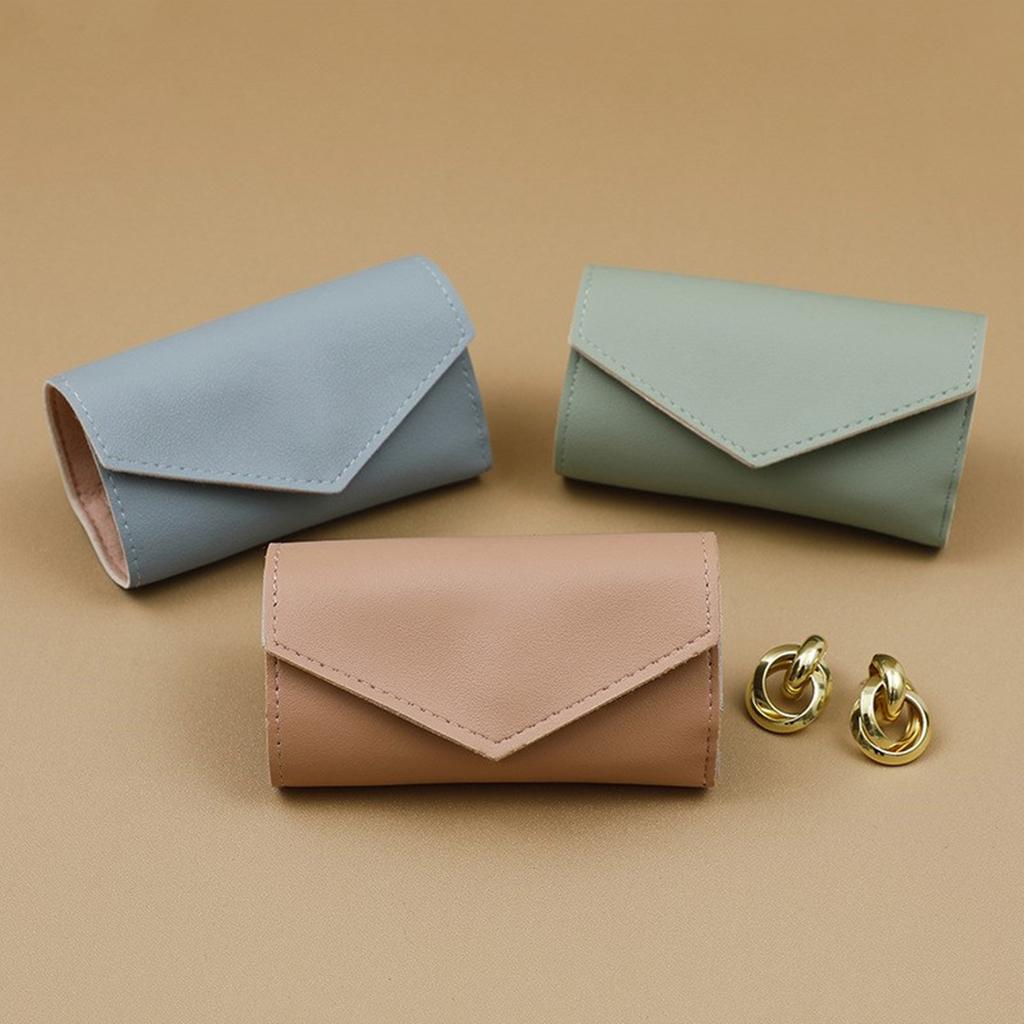 Compact and Practical Jewelry Roll Foldable Jewelry Case Bag for Journey Rings Necklaces Perfect for Any Occasion