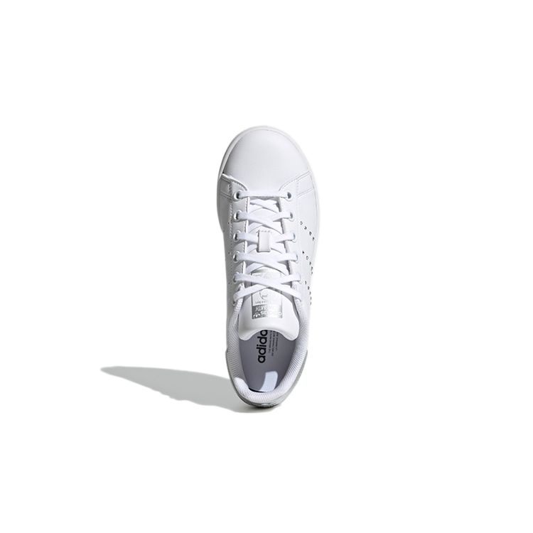 Adidas Originals J Comfortable Durable Low-Top Skate Shoes Kids Sneakers White Silver FW0745