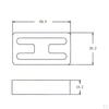 2pcs Brass Electric Guitar Pickup Cover Covers H-Shaped 3 Colors
