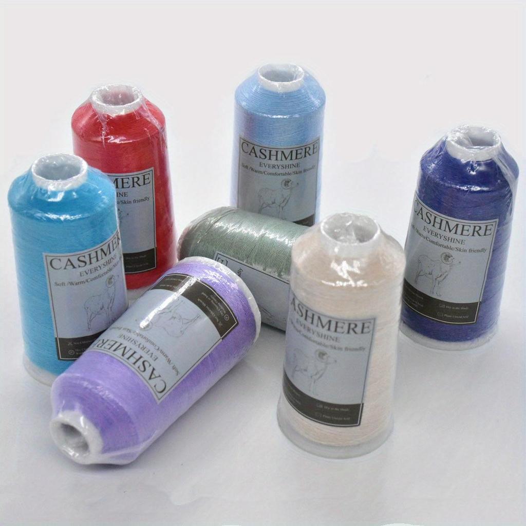 6pcs Luxury Cashmere Blend Yarn for Vests Worsted Weight Bundle (600g) - Machine Washable Multi-Color Knitting Crochet Yarn for Tops DIY Projects