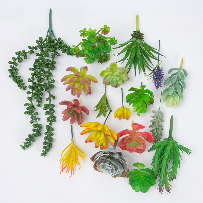 Set0873 Simulation Succulent Plant Set Mixed With Home Bonsai Shopping Mall Decoration Shooting Props