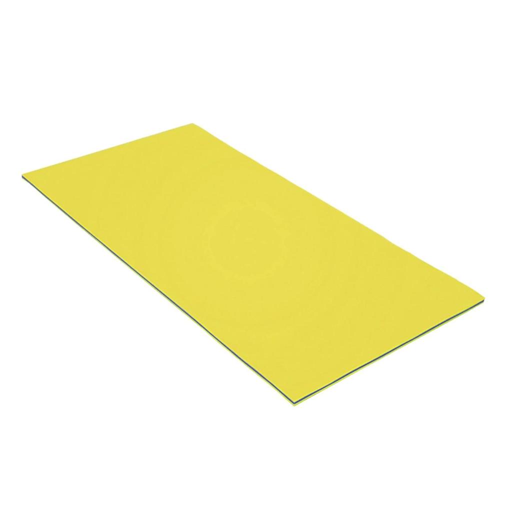 Water Floating Mat Soft Lightweight Lounge Mattress for Boating Lake Outdoor Yellow