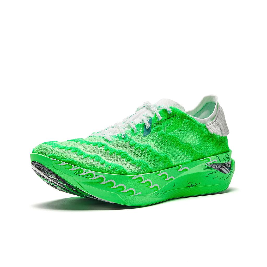 Anta C202 G9 2nd Generation Awakening Lion Series Qingcai Lion Highlighting Lion Men Running Shoes Fluorescent-Green 112545565R-1
