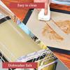 Fiberglas Isıya Dayanıklı Pişirme Matları İçin Tasarlanmış Küçük Düğmeli Sızdırmaz Silikon Pişirme Pedleri Kurabiye Makaron Tekrar Kullanım
