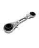 Amori Universal Lightweight Ratchet Wrench with Short Swivel Stubby 4 Drop X 12mm X 4-in-1 Sockets, Head, Ratchet, Sizes, Compact, Lightweight, Mini,