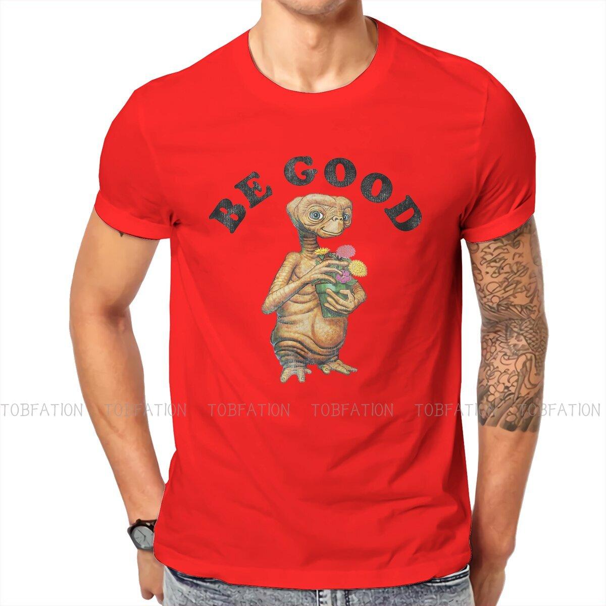 ZX ET the ExtraTerrestrial Alien Film Be Good Tshirt Graphic Men Tops Vintage Homme Summer Short Sleeve Cotton Harajuku T Shirt S