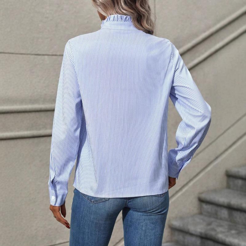 Cămașă albastră nouă pentru femei Jachetă cu protecție solară de toamnă Sensul modei de înaltă calitate pentru navetiști Topuri largi Îmbrăcăminte exterioară
