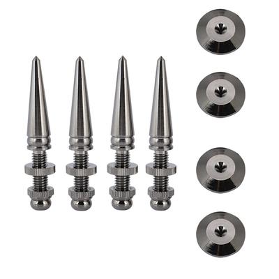 4 Pairs Pure Copper Shockproof Speaker Foot Spike Subwoofer Base Pad Stand Foot