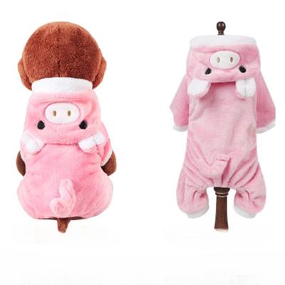 Haustier Hund Kleidung Lustige Schwein Form Warme Fleece Jumpsuits für Kleine Hunde Welpen Hoodies Chihuahua Yorkshire Kostüm Mäntel