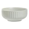 Simple Wind Relief Vertical Pattern Salad Bowl Ceramic Household Bowl Tableware Round Bowl High-End Large Rice Bowl