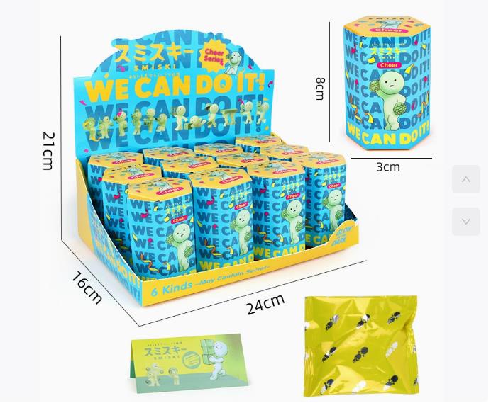 1 Box Sonny Angel Smiski Moving Series Mystery Noctilucent Green Doll Action Figures Cartoon Desktop Decoration Birthday Gift