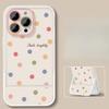 Ins Feng Love Iphone16promax Apple 15 Invisible Bracket 14 Mobile Phone Case 13 Cute XS/XR Polka Dot
